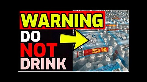 WARNING ⚠️ Do NOT Drink - It's in the Water Bottles!