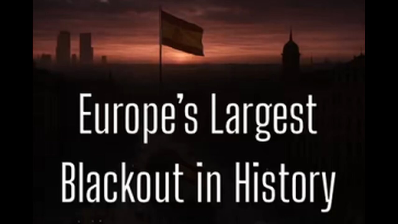 Europe experiencing the worst BLACK OUT in history.