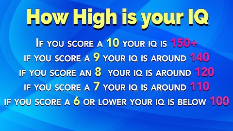 Play This Intelligence Test