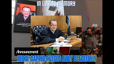Judge Frank Caprio passed away on August 20, 2025