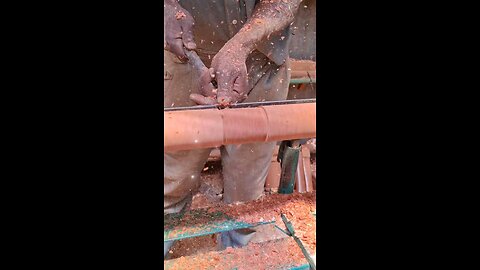 Wood Turning On Mahogany Table Studs
