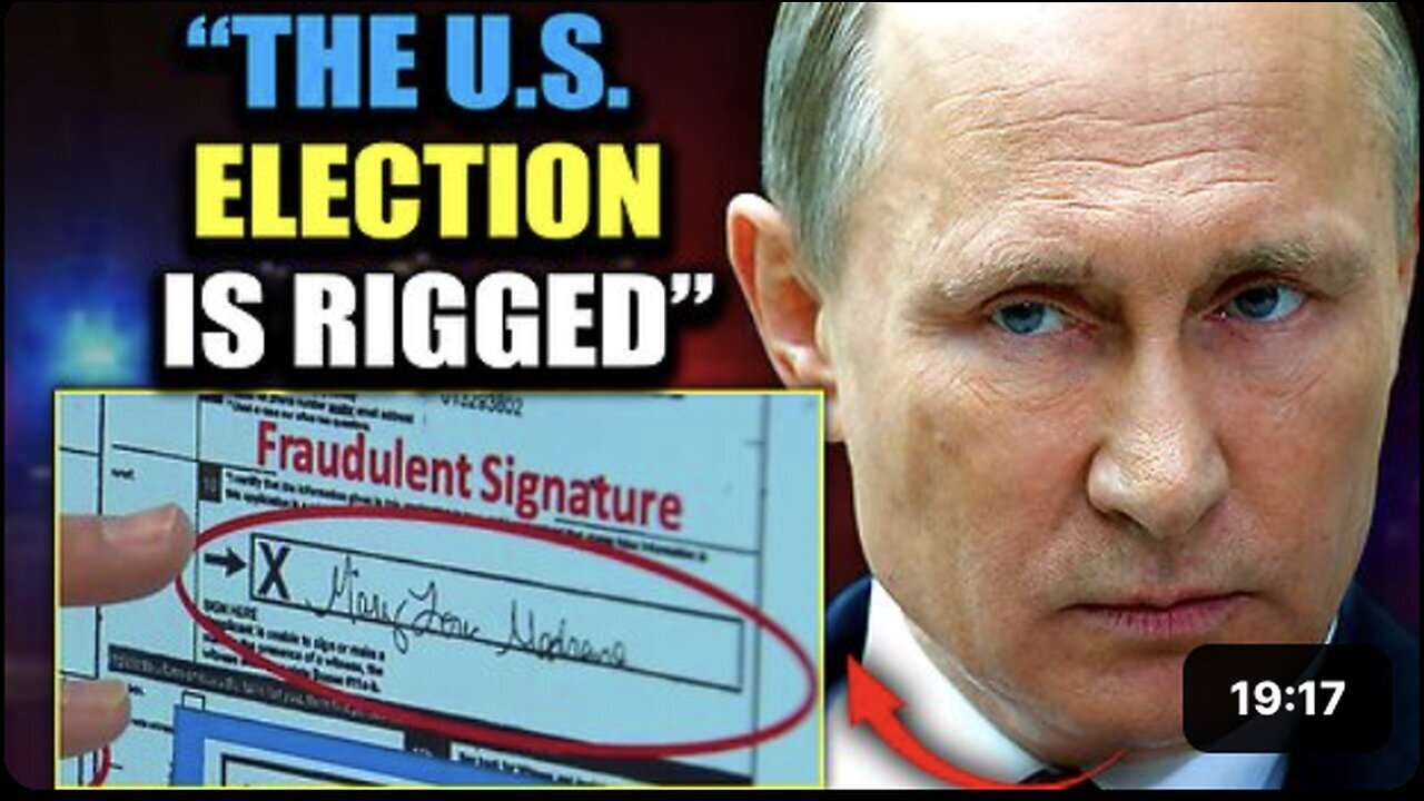 "Putin Unveils 4,000-Page Report on Elite's Manipulation of 2024 US Election"