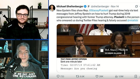 These are the texts Stacey Plaskett receivedfrom Epstein in real time during 2019 congressional hearing▮The Jimmy Dore Show