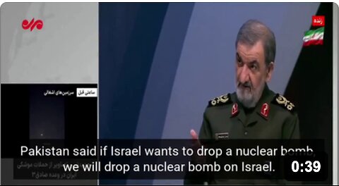 Pakistan told Iran that “if Israel drops a nuclear bomb in Tehran, we will drop a nuclear bomb on them.”