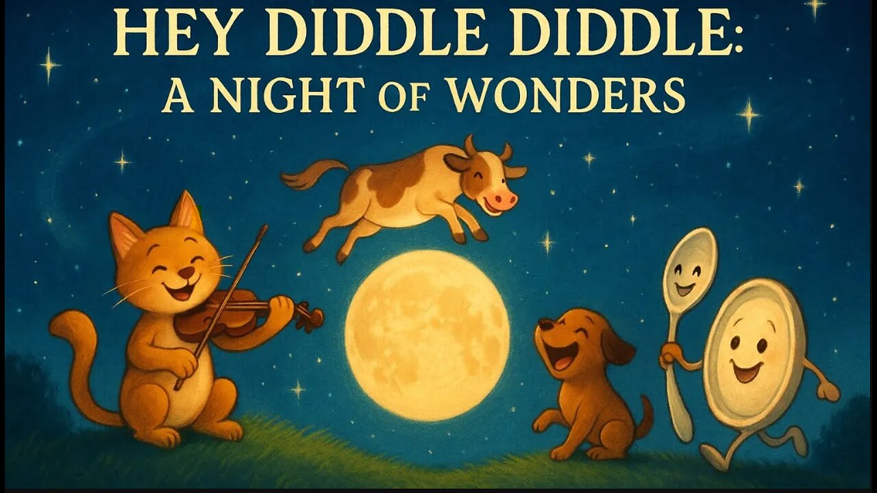 Hey Diddle Diddle: A Night of Wonders | Animated Nursery Rhyme for Kids Bedtime Story & Lullaby Song