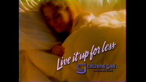 September 24, 1989 - Citizens Gas Commercial & WTHR Tom Cochrun / Anne Ryder News Bumper