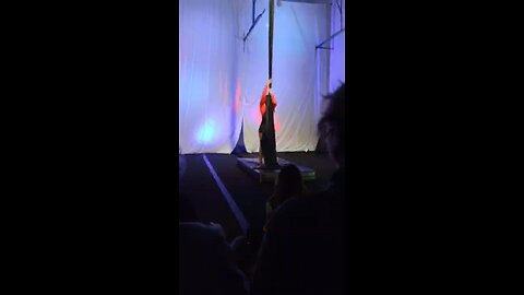Burn - 2025 aerial silks act creation (full length, audience view)