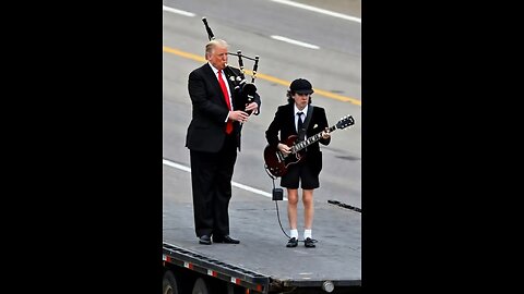 Donald Trump jams with AC/DC!