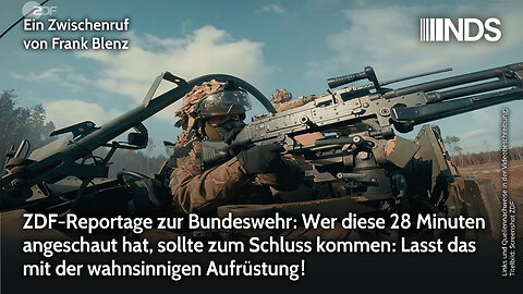 Lasst das mit der wahnsinnigen Aufrüstung! | Frank Blenz | NDS-Podcast