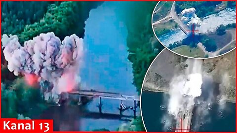 Bridges through which Russians transported equipment and forces from Luhansk were destroyed