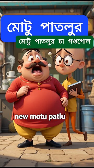 মোটু পাতলুর চা রোবটের গণ্ডগোল | Funny Bengali Cartoon | Samosa Power Comedy Animation