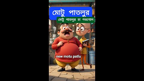 মোটু পাতলুর চা রোবটের গণ্ডগোল | Funny Bengali Cartoon | Samosa Power Comedy Animation
