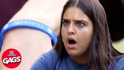 Nut Allergy Prank GONE WRONG 🥜 😑 | Just For Laughs Gags