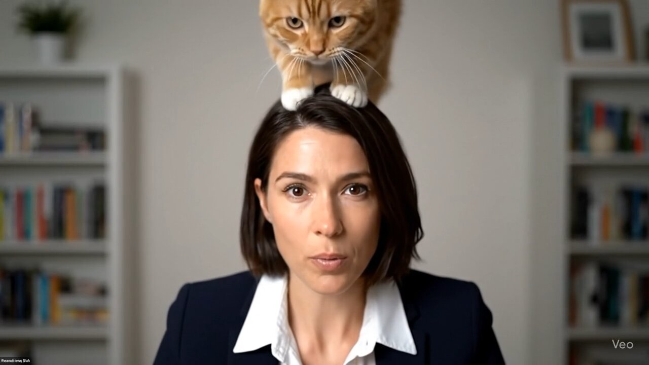 My Al Cat Thinks My Head is a Perch! (Skype Shenanigans)