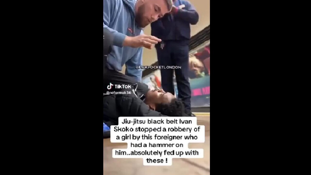 Ivan Skoko, a Black Belt Brazilian jiu-jitsu Champ stops migrant from robbing girl