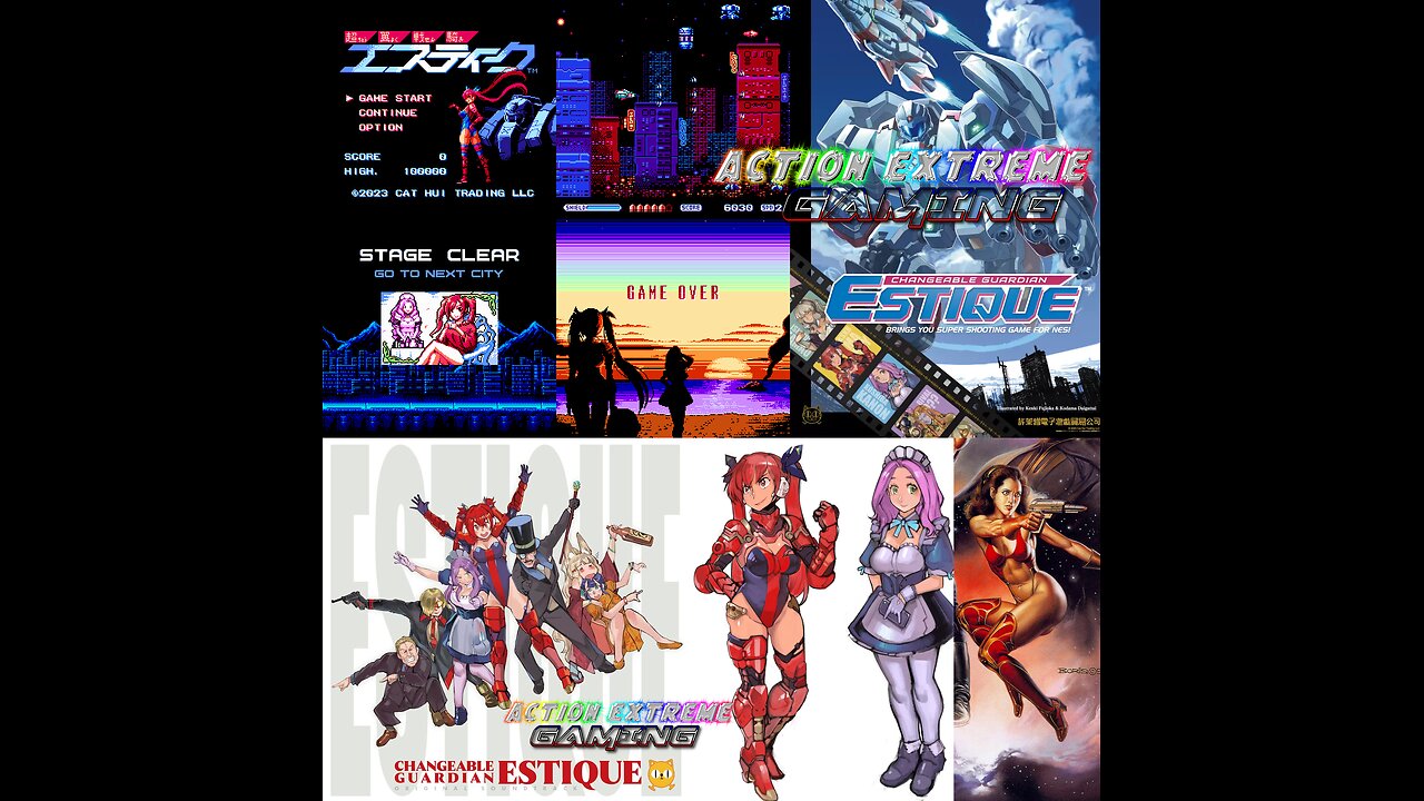 Action Extreme Gaming 2025 - Changeable Guardian ESTIQUE (Nes Homebrew Indie Shoot'em up) [Demo Version]