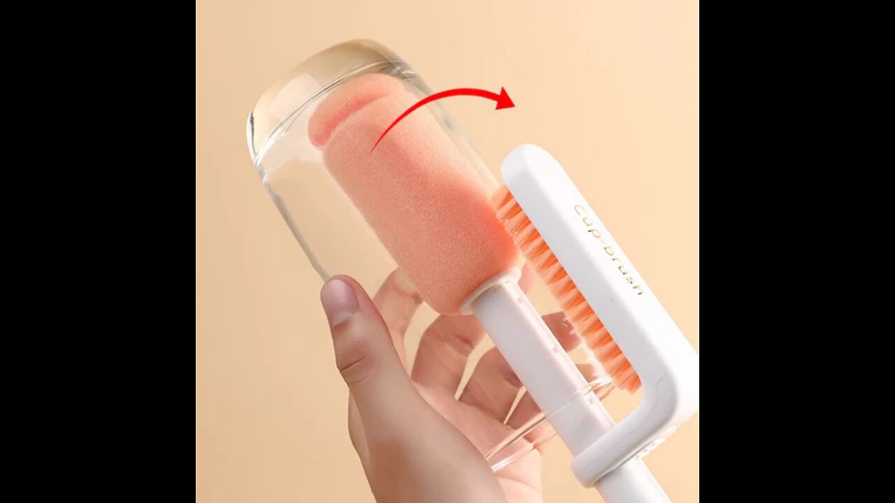 Three-In-One Multifunctional Water Bottle Cleaning Brush