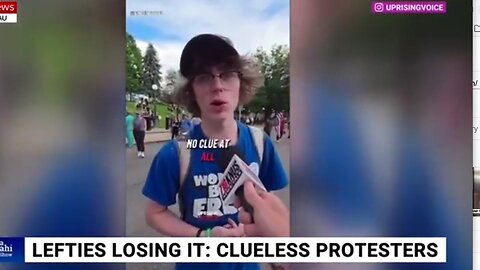 TDS Insanity of the Left & confused protester doesn’t know why he’s protesting ~ Sky News 6.18.25