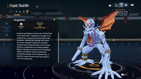 dragomon update dlc (1) all digivolution/de-digivolution/profile Digimon Story Time Stranger