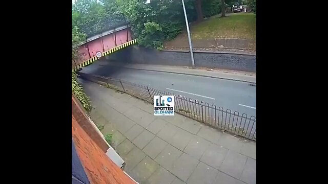 In the UK, a bus driver almost beheads passengers when the bus crashes into a low bridge