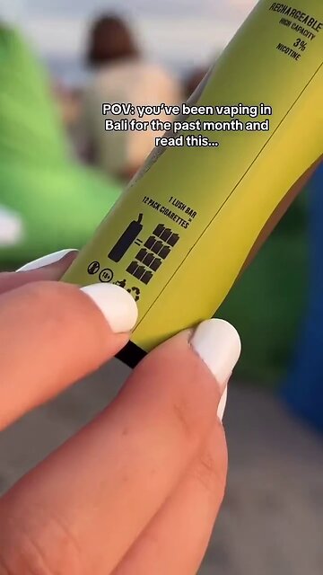 Vaping in Bali