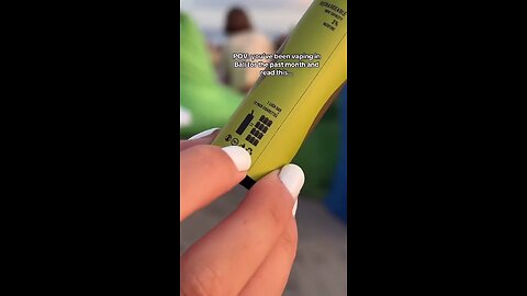 Vaping in Bali