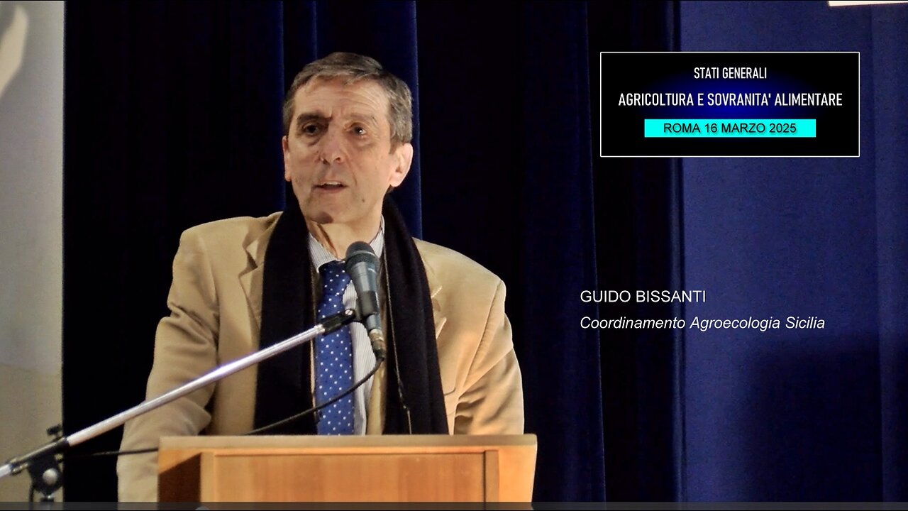 Conferenza Agricoltura e Sovranità alimentare: intervento di Guido Bissanti (Agroecologia Sicilia)