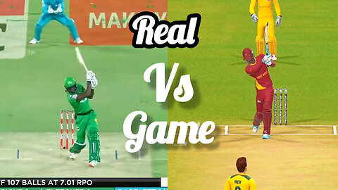 Andre Fletcher no look shot copied in real cricket 24