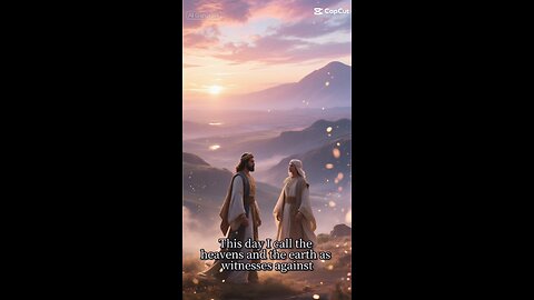 “This day I call the heavens and the earth as witnesses against you that I... — Deuteronomy 30:19