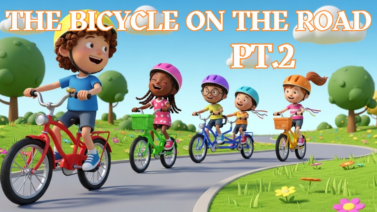 The Bicycle on the Road Pt.2 - Kids Song & Sing-Along