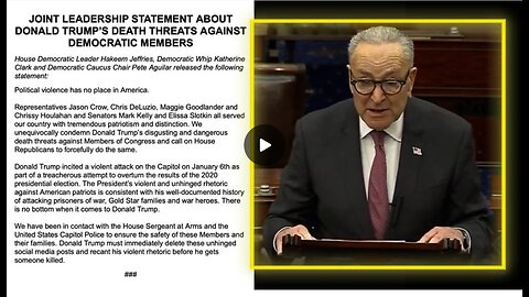HANG TRAITORS: Senator Schumer Misrepresents President Trump's Warning