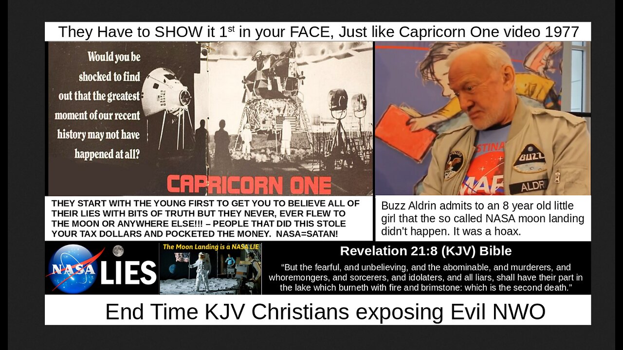 They Have to SHOW it 1st in your FACE, Just like Capricorn One video 1977
