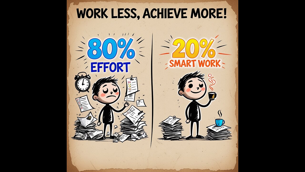 The 80/20 Rule: Work Less, Achieve More (The Secret to Productivity!)