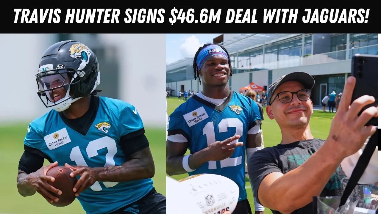 Travis Hunter Signs $46M Rookie Deal with Jaguars After No. 2 Overall Pick