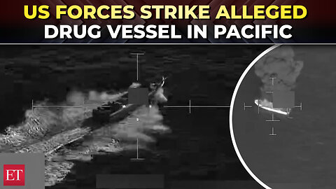 US military releases aerial video, claims strike on alleged drug boat kills 4 in eastern Pacific