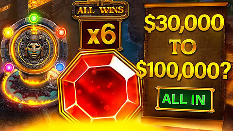 $30,000 ALL IN CHALLENGE ON GEMS BONANZA💎ANOTHER $100,000 BUY?!