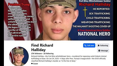 Pvt Richard Halliday, Epstein, The Transhuman Syndicate, TP USA, & The El Paso Walmart Shooting RS