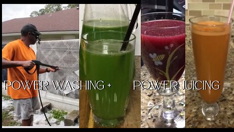 Power Washing & Power Juicing! 💦🍹 Husband Cleans, I Fuel Him with Moringa Energy Juices