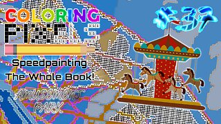 Coloring Pixels - Speedpainting The Whole Book! #37 (Amusement Park)