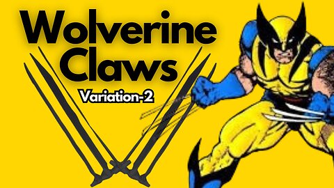 How to Make Wolverine Claws with Paper (Version 2) | DIY Foldable Blades
