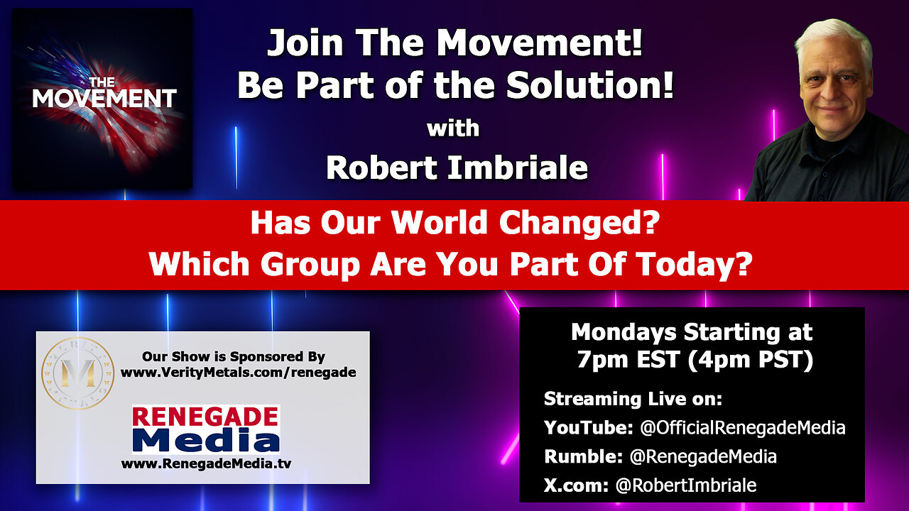 A New Day, A New Week, A New Outlook on the World? Follow This Channel!