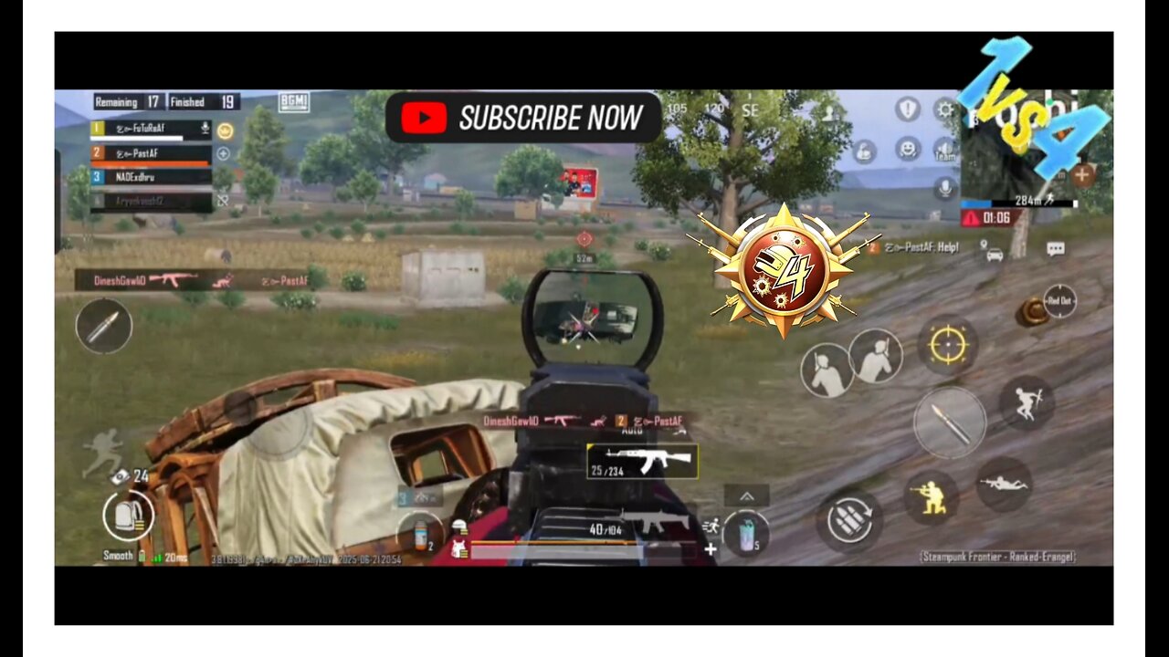 Enemy Bad luck Start | 1vs4 | 乞๛FuTuReAf