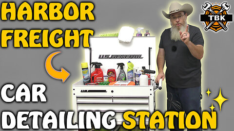 Harbor Freight Tool Cart Hack – EASY DIY Car Detailing Station Setup