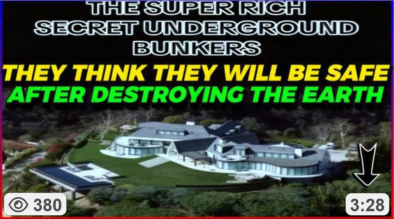 The Super-Rich Think They'll Be Safe in Their Underground Bunkers