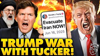 Trump Goes to WAR Against Tucker, Feud Goes NUCLEAR! Trump Warns 'Get Out Of Iran!' as Nation PANICS