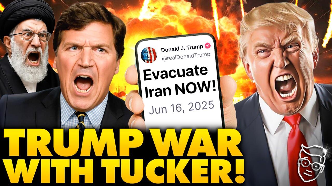 Trump Goes to WAR Against Tucker, Feud Goes NUCLEAR! Trump Warns 'Get Out Of Iran!' as Nation PANICS