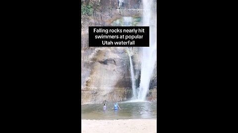 tourist almost affected my rock fall