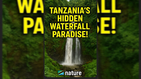 "Tanzania's Hidden Waterfall Paradise! 🌊🇹🇿 #nature"