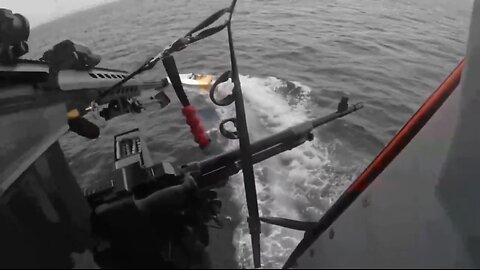 UNITED STATES COAST GUARD🧟‍♂️🚤💥🚁👲📸 STOP DRUG SMUGGLERS OFF VENEZUELA COAST🌎🚁⛔️🚤💫