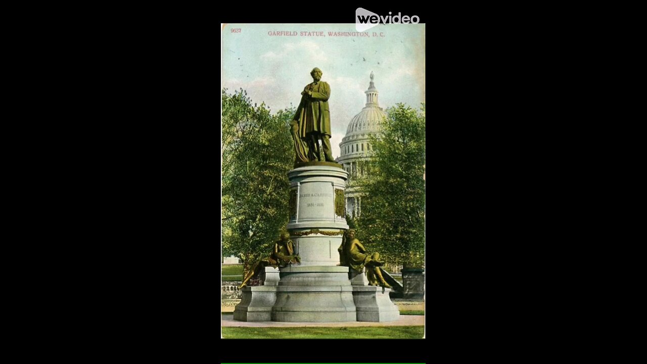 the James Garfield statue by the U.S. Capitol